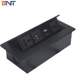 gas pop up panel desktop socket with 2 power and two data /desktop popup socket
