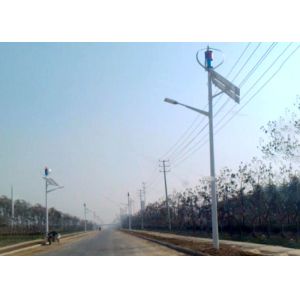 Eco - Friendly 60W Wind And Solar Hybrid Street Light System 24V Beautiful Shape