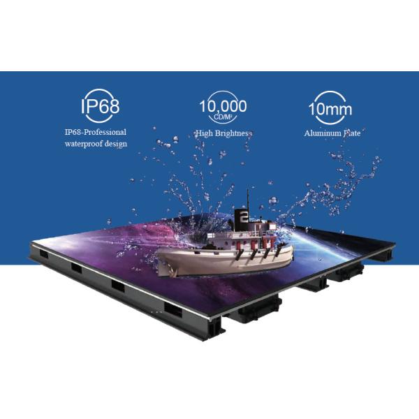 Outdoor Interactive LED Floor Screens with H160-V160 Viewing Angle and 200/100W Max./Avg. Power