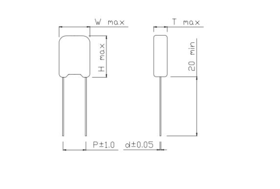 Metallised Polyester Film Capacitor PET CL11
