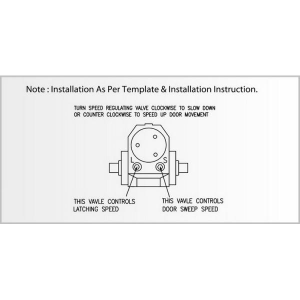 Adjusting Size American Door Closer , Heavy Duty Regular Arm Door Closer