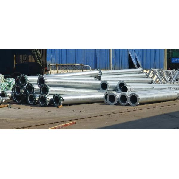 35kV Galvanized Octagonal Electrical Steel Pole With High Quality and Low Price