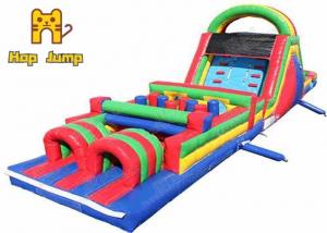 China Playground Inflatable Assault Course Bounce House Slide Combo EN71 on sale