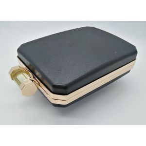 Quality Metal Acrylic Closure Clamshell Clutch Frame With Plastic Box wholesale