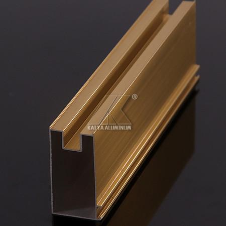Cheap Gold Anodized ISO Standard Light Weight Aluminum Windows Profile for sale
