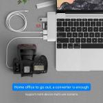 7-In-2 Hub Docking Station with Dual Type C Male Input and USB 3.1 Interface