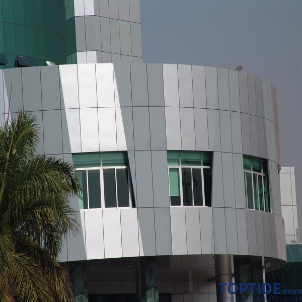 Acoustic Absorption Solid Wall Cladding Panels For Facade Decoration Large Area