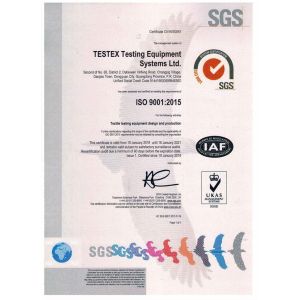 TESTEX INSTRUMENT LTD Certifications