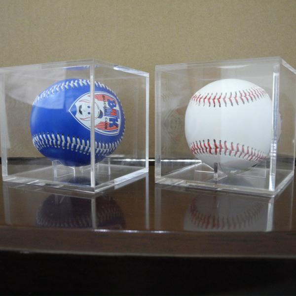 Cheap Acrylic Clear Baseball  Display Case Single Plexiglass Cube Holder Box for Small Ball for sale