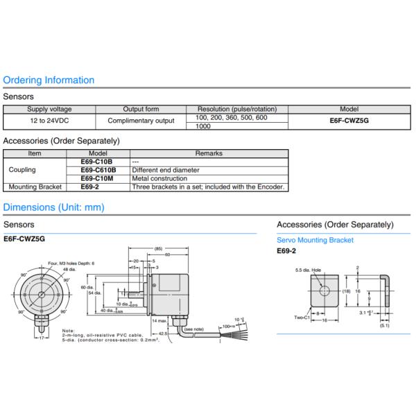 Encoder E6F-CWZ5G 600P/R new and 100% Original new and 100% Original ,price favorable Ready to Ship