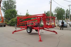 Quality 6m - 20m High Reach Articulated Boom Lift Towable Electric Aerial Work Platform wholesale