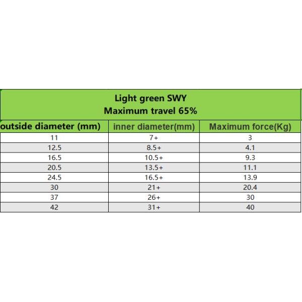 55CrSi Light Green Mold Spring High Strength Flat Rectangular Compression Spring