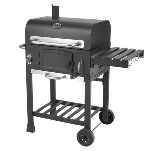 Quality Classic Commercial Kitchen Equipments Barbeque Backyard Charcoal BBQ Grill Smoker With Trolley wholesale