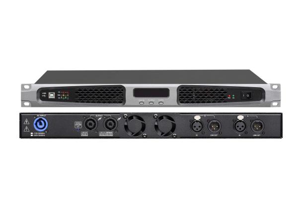 Cheap PA System Class D Digital Power Amplifier 2X850W Speakon Output With Audio Sources for sale