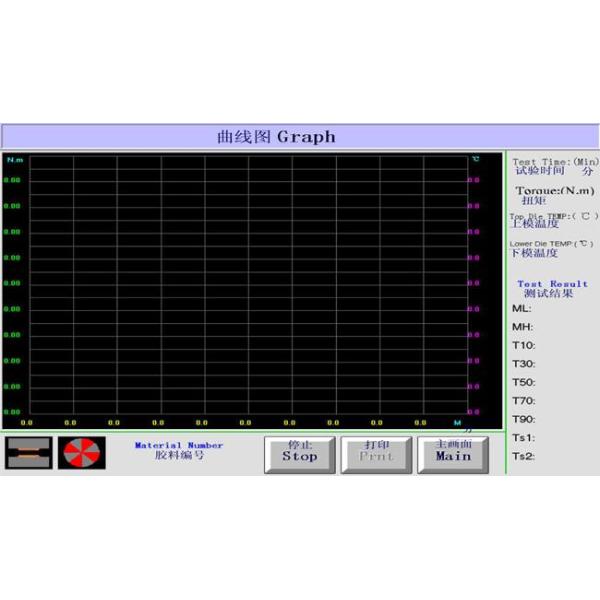 0N.m - 5N.m 220V No Rotor Rheometer Rubber Testing Machine For Rubber Abrasion Test with One Year Warranty