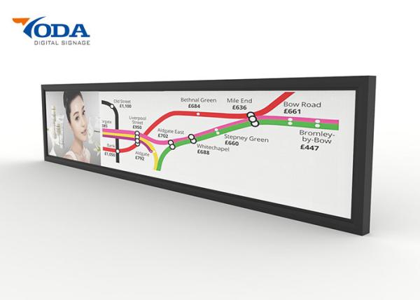 Cheap Multi Language 21Inch Stretched Bar LCD Display With Humanized Inner Structure for sale