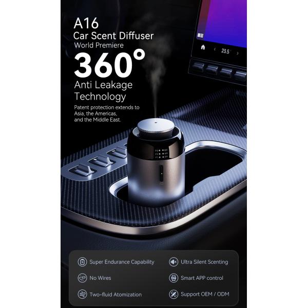 Luxury Car Diffuser Rechargeable Waterless Fragrance Diffuser