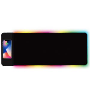 Quality Customized LED RGB Rubber Wireless Charging Game Mouse Pad Large wholesale