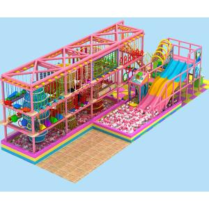 Wood High Ropes Course Equipment Multiple Obstacle Course Two Level