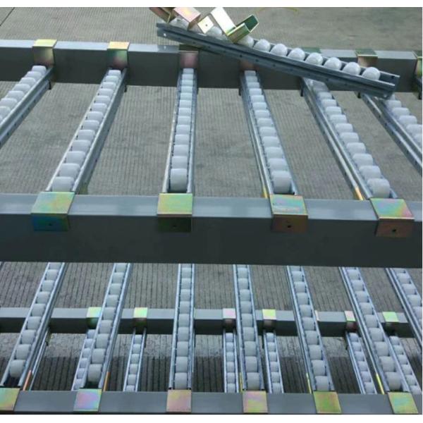 Logistic Equipment Carton Flow Rack / Warehouse Flow Racks Adjustable Pitch 75MM