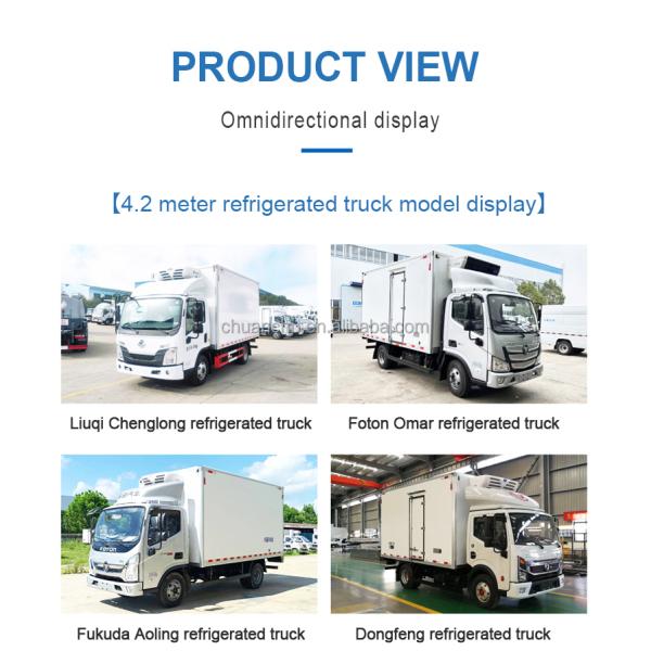 Temperature-Controlled Transport 4L Engine Capacity Qingling Isuzu 6-ton Refrigerated Truck Vegetable Fresh-keeping Truck