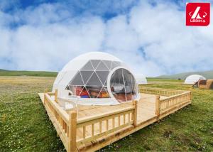 Quality Waterproof 6M Glamping Geodesic Dome Tent Hotel For Resort wholesale