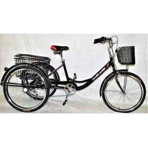 24" Rear Hub Motor Steel Frame 7speeds 36V350W 35KM/H Unisex Adult Electric