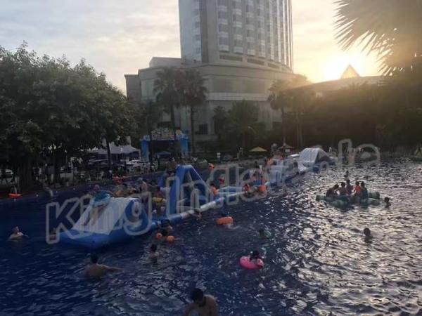 Cheap Commercial Grade Kids Blow Up Water Park , Giant Inflatable Water Sports for sale