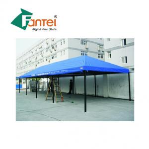 China Polyester PVC Waterproof Tarpaulin Flame Resistant  For Tent on sale