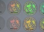 Custom design print security holographic label with black serial number