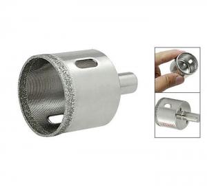 Quality Electroplated Diamond Core Bit , Silver Diamond Hole Saw For Tile / Glass wholesale