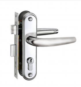 Quality Safety Front Door Entry Handle And Deadbolt Lock Set Sleek Lever Cylinder Deadbolt wholesale