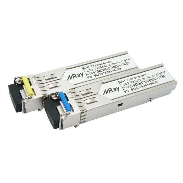 Cheap 1.25G SFP Transceiver Modules BX 1310nm FP laser transmitter For FTTO Network for sale