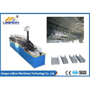 Galvanized Light Steel Keel Roll Forming Machine , Light Steel Keel Making