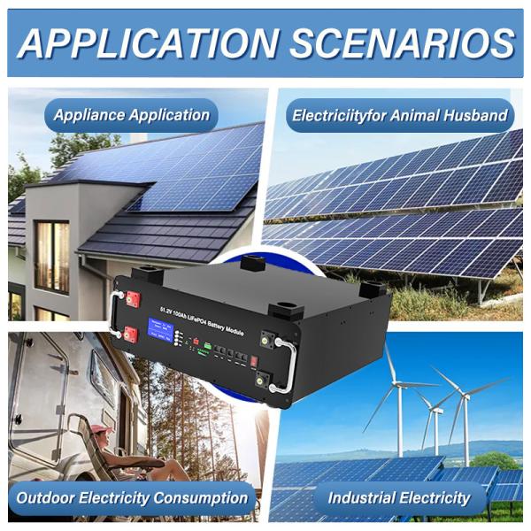 Customized 48V Rackmount Lifepo4 Battery 100A Max Discharge Current