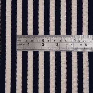 Quality Plain Black And White Striped Knit Fabric 210cm Organic Yarn Dyed Knit Material wholesale