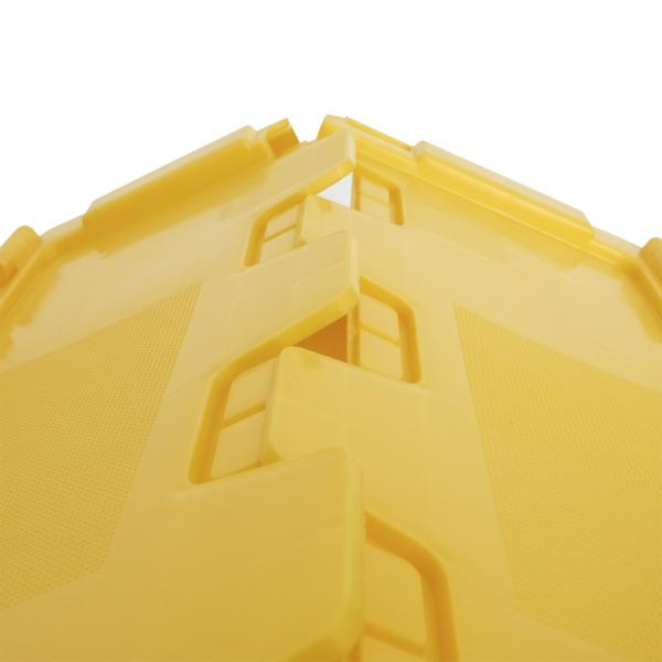 Transport Logistic Turnover Essential Stackable Solid Box Style Plastic Crate with Lid