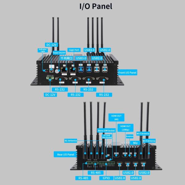 Cheap B500 5G AI-enabled Edge Computer Hexa-core RK3399 Pro processor 3.0 TOPS Al Computing for sale