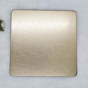 Quality Vibration Champagne-Gold Color Stainless Steel Sheet PVD Plating Titanium wholesale