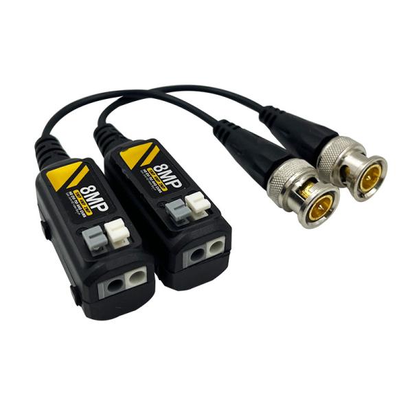 Cheap 8MP Single Port HD Analog Camera Video Balun Passive Transceiver BNC To Rj45 Cat5 Cat6 UTP Cable  TVI/CVI/AHD/CVBS for sale