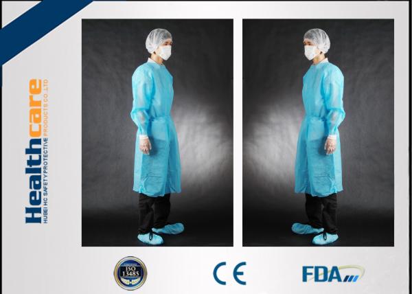 Cheap Non Toxic Disposable Surgical Gowns Non-sterile Customized Size With Tie/Hook And Loop for sale