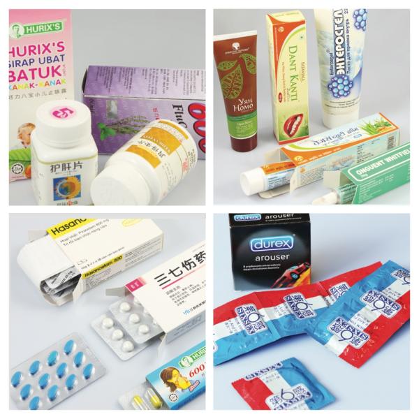 Automatic 1.5Kw Vertical Cartoning Machine 60pcs/Min Carton Packaging Machine