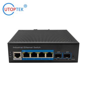 Quality L2 Managed Industrial 2x1000M SFP port + 4x10/100/1000M RJ45 POE port +1xConsole port, DIN Rail,-40 ~+85 ℃ wholesale