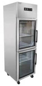 Quality Air Cooling Vertical Two Glass Doors Commercial Refrigerator wholesale