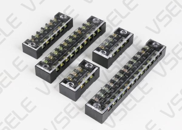 Cheap Barrier Type Terminal Block With Cover Screws / Dual Row Terminal Block for sale