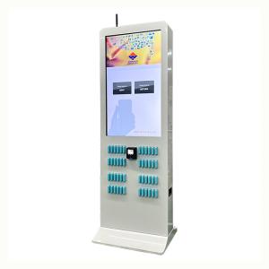 China Rental Stackable Shared Power Bank Station With Wifi Mobile App And Advertising Screen on sale