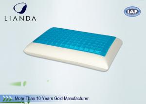 China Non - Toxic Stay Cool Pillow , White Cooling Gel Bed Pillow 50D on sale
