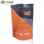 Custom Printed Stand Up Pouches With Zipper For Coffee Body Scrub Packaging