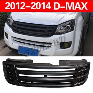 Quality Matte Black Front Racing Grill Grille Abs Replacement Grills Trims For Isuzu D-Max Dmax 2012 2013 2014 Bumper Mask Mesh wholesale
