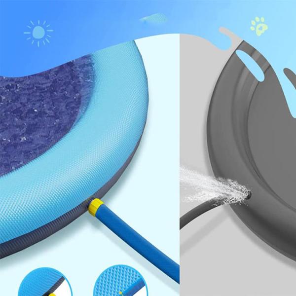 Inflatable Pet Pool Splash Pad , PVC Water Sprinkler Pool With Spray